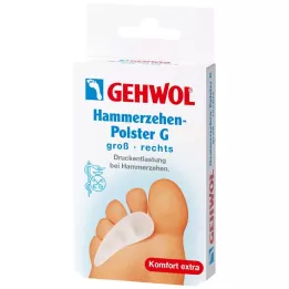 GEHWOL Palmilha de gel de polímero para dedos do pé em martelo G direito, 1 unidade