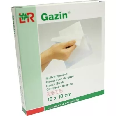 GAZIN Gaze comp. 10x10 cm estéril 8 dobras, 5X2 pcs