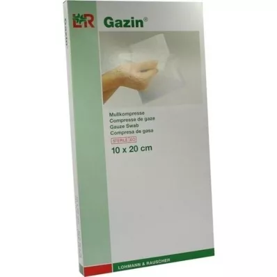 GAZIN Gaze comp. 10x20 cm estéril 8 dobras, 5X2 pcs