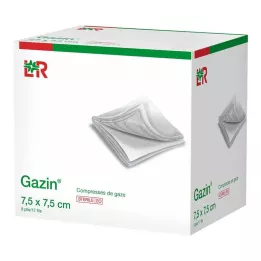 GAZIN Gaze comp. 7,5x7,5 cm estéril de 8 dobras, 25X2 pcs