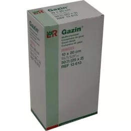 GAZIN Gaze comp. 10x20 cm estéril 8 dobras, 25X2 pcs