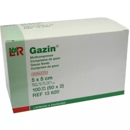 GAZIN Gaze comp. 5x5 cm estéril de 8 dobras, 50X2 pcs
