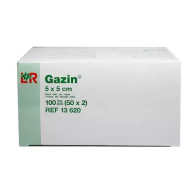 GAZIN Gaze comp. 5x5 cm estéril de 8 dobras, 50X2 pcs