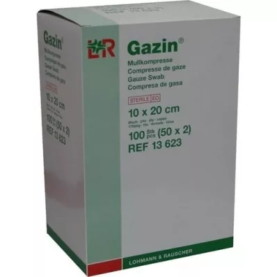 GAZIN Gaze comp. 10x20 cm estéril 8 dobras, 50X2 pcs