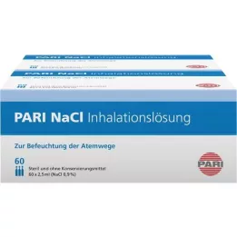 PARI Ampolas de solução para inalação de NaCl, 120X2,5 ml