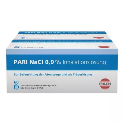 PARI Ampolas de solução para inalação de NaCl, 120X2,5 ml