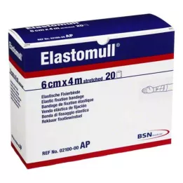 ELASTOMULL Fita de fixação elástica de 6 cmx4 m 2100, 20 unidades