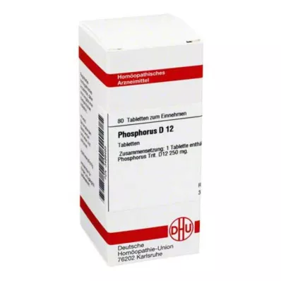 PHOSPHORUS D 12 Comprimidos, 80 Cápsulas
