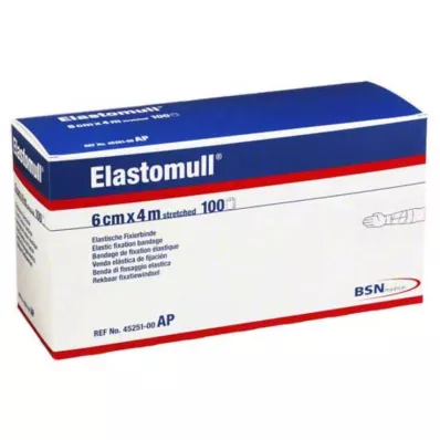 ELASTOMULL Fita de fixação elástica de 6 cmx4 m 45251, 100 unid