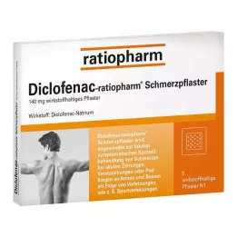 DICLOFENAC-Pensos analgésicos ratiopharm, 5 unidades