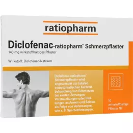 DICLOFENAC-pensos analgésicos ratiopharm, 10 unidades