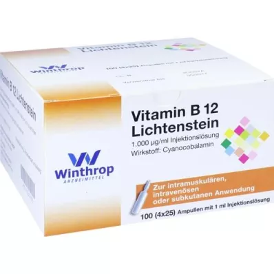 VITAMIN B12 1.000 μg Ampolas de Lichtenstein, 100X1 ml