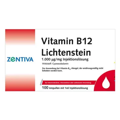 VITAMIN B12 1.000 μg Ampolas de Lichtenstein, 100X1 ml VITAMIN B12 1.000 μg Ampolas de Lichtenstein, 100X1 ml