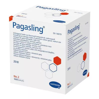 PAGASLING Compressas de gaze não esterilizadas tamanho 2 nogueira, 1000 unidades