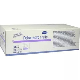 PEHA-SOFT Luvas de nitrilo sem pó M, 100 pcs