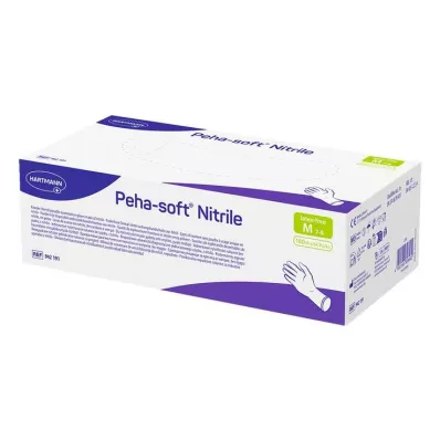 PEHA-SOFT Luvas de nitrilo sem pó M, 100 pcs