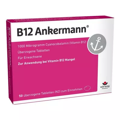 B12 ANKERMANN comprimidos revestidos, 50 unid B12 ANKERMANN comprimidos revestidos, 50 unid