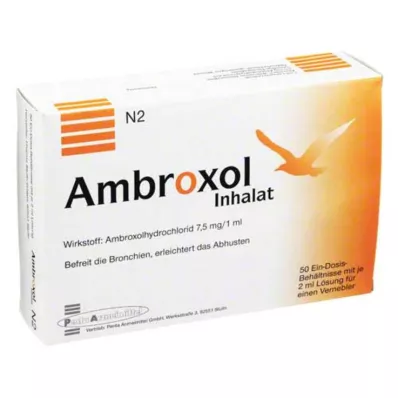 AMBROXOL Solução para inalação para um nebulizador, 50X2 ml