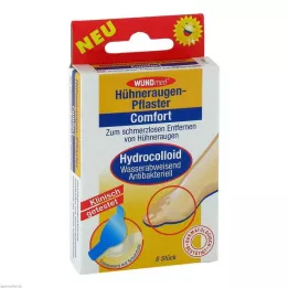 HÜHNERAUGENPFLASTER Hidrocolóide de conforto, 6 peças