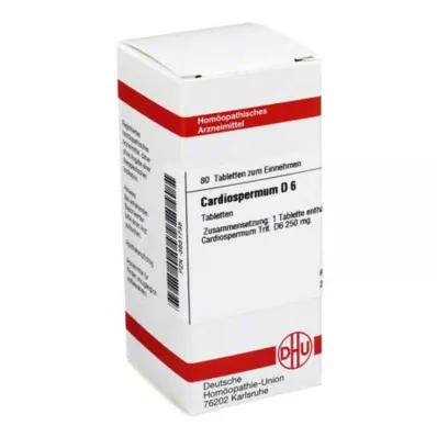 CARDIOSPERMUM D 6 Comprimidos, 80 Cápsulas CARDIOSPERMUM D 6 Comprimidos, 80 Cápsulas