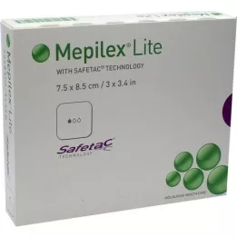 MEPILEX Compressa de espuma Lite 7,5x8,5 cm estéril, 5 unid