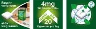 Instructions for use for goma de mascar nicorette® hortelã fresca, 4 mg de nicotina, 30 unidades - 2