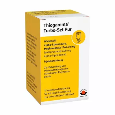 THIOGAMMA Turbo Set Frascos de injeção Pure, 50 ml