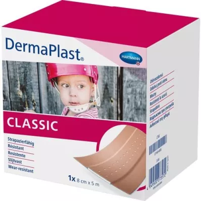 DERMAPLAST CLASSIC Gesso para feridas 8 cmx5 m, 1 pc