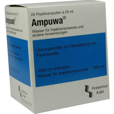 AMPUWA Ampolas de plástico para injeção/infusão, 20X20 ml AMPUWA Ampolas de plástico para injeção/infusão, 20X20 ml