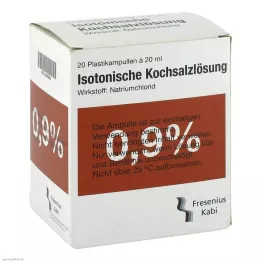 KOCHSALZLÖSUNG 0,9% plástico amp.Fresenius, 20X20 ml