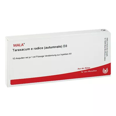 TARAXACUM E Rad.autumnale D 3 ampolas, 10X1 ml TARAXACUM E Rad.autumnale D 3 ampolas, 10X1 ml