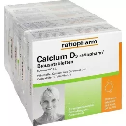 CALCIUM D3-ratiopharm comprimidos efervescentes, 100 unid