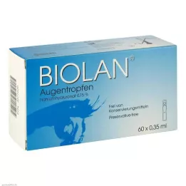 BIOLAN Pipetas de dose única para colírio, 60X0,35 ml