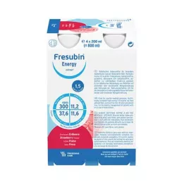 FRESUBIN ENERGY DRINK Garrafa de morango 6X4X200 ml