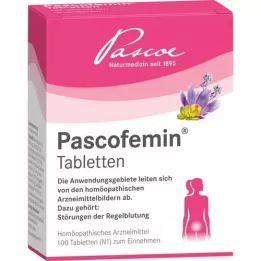 PASCOFEMIN Comprimidos, 100 unidades