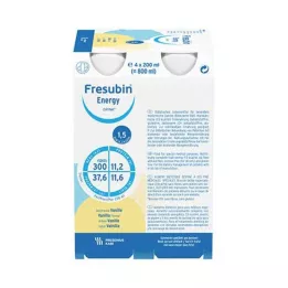 FRESUBIN ENERGY DRINK Garrafa de baunilha, 4X200 ml