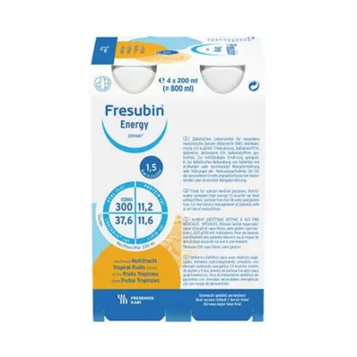FRESUBIN ENERGY DRINK Garrafa Multifruit 6X4X200 ml