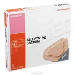 ALLEVYN Pensos para feridas Ag Sacrum 17x17 cm, 10 unid