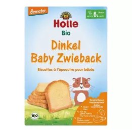 HOLLE Tostas de espelta biológica para bebé, 200 g
