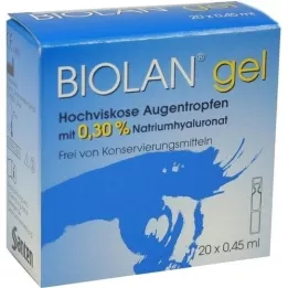 BIOLAN Colírio em gel, 20X0,45 ml