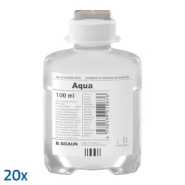 AQUA AD injectabilia Ecoflac Plus solução injetável, 20X100 ml