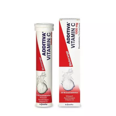 ADDITIVA Comprimidos efervescentes de vitamina C laranja sanguínea, 20 unid ADDITIVA Comprimidos efervescentes de vitamina C laranja sanguínea, 20 unid