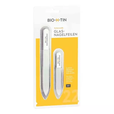 BIO-H-TIN Conjunto de limas de vidro para unhas, 1 unidade