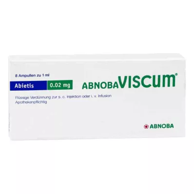 ABNOBAVISCUM Ampolas de Abietis 0,02 mg, 8 unid