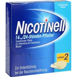 NICOTINELL 14 mg/24 horas adesivo 35mg, 7 unidades