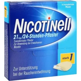 NICOTINELL 21 mg/24 horas adesivo 52,5 mg, 14 unidades