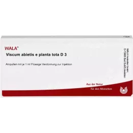 VISCUM ABIETIS e planta tota D 3 ampolas, 10X1 ml
