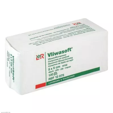 VLIWASOFT Compressas de tecido não tecido 5x5 cm não estéreis 4l, 100 unidades VLIWASOFT Compressas de tecido não tecido 5x5 cm não estéreis 4l, 100 unidades