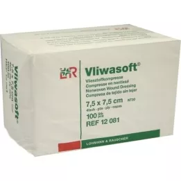 VLIWASOFT Compressas de não-tecido 7,5x7,5 cm não estéreis 4l, 100 pcs