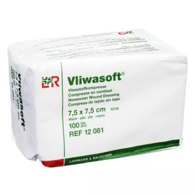 VLIWASOFT Compressas de não-tecido 7,5x7,5 cm não estéreis 4l, 100 pcs